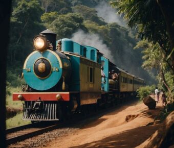 Vintage train journey