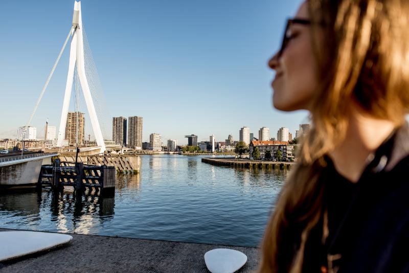 Woman at the A'DAM Lookout