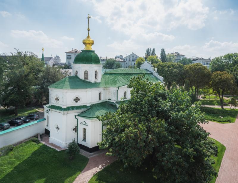 Aerial view of Refectory Church at Saint Sophia