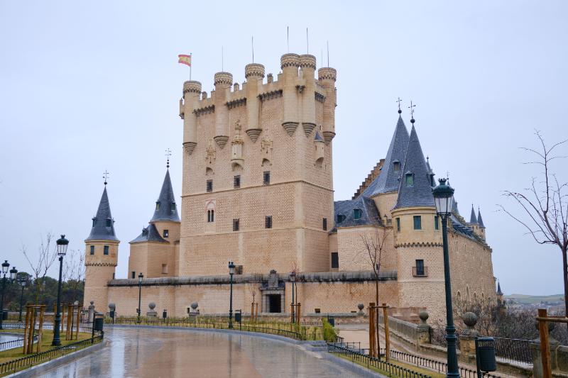 Beautiful shot of the Alcázar de Segovia