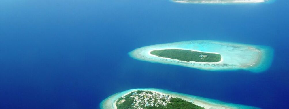 Aerial view of Atolls