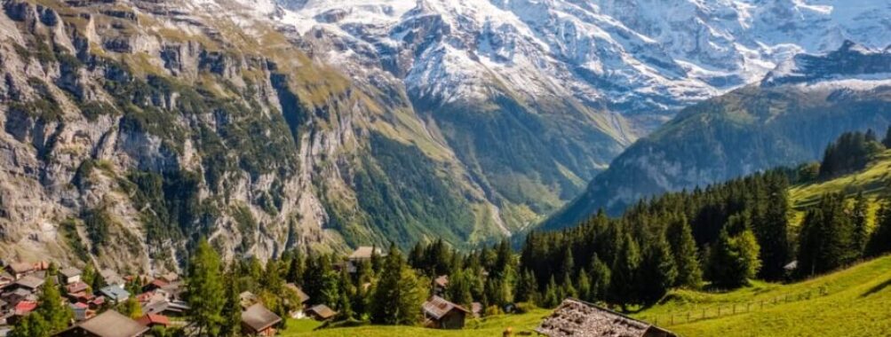 BASE Jumping in Lauterbrunnen, Switzerland