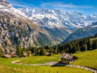 BASE Jumping in Lauterbrunnen, Switzerland