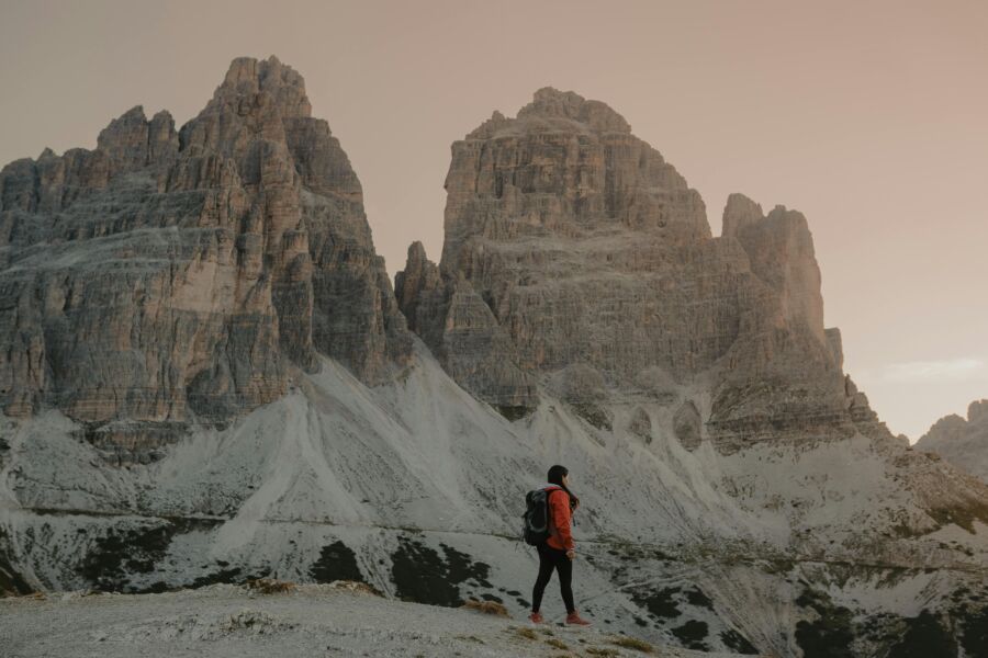 Backpacking around a mountain