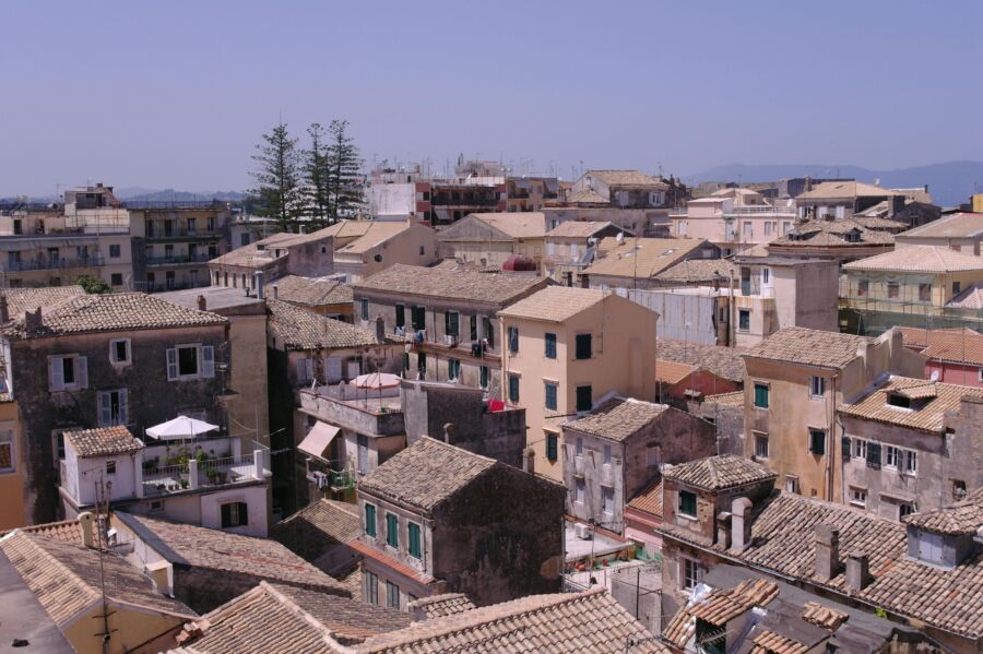 Scenic old town in Benitses