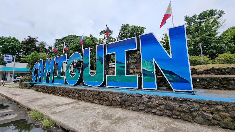 Big letter sign “Camiguin“