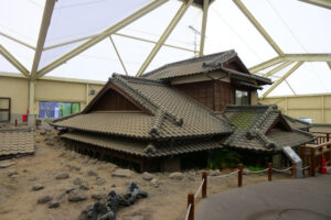 Buried houses of Mt. Unzen eruption preservation park