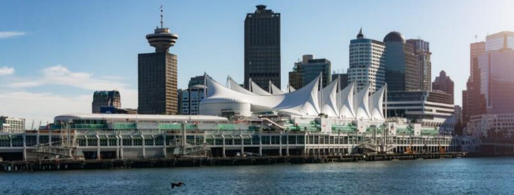 Canada Place and Vancouver Lookout in Downtown Vancouver