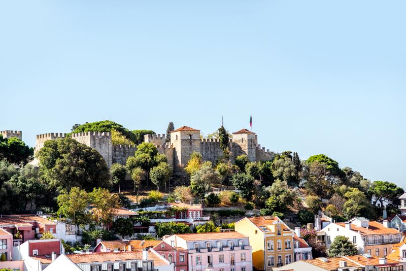 Castelo de São Jorge and Lisbon from afar