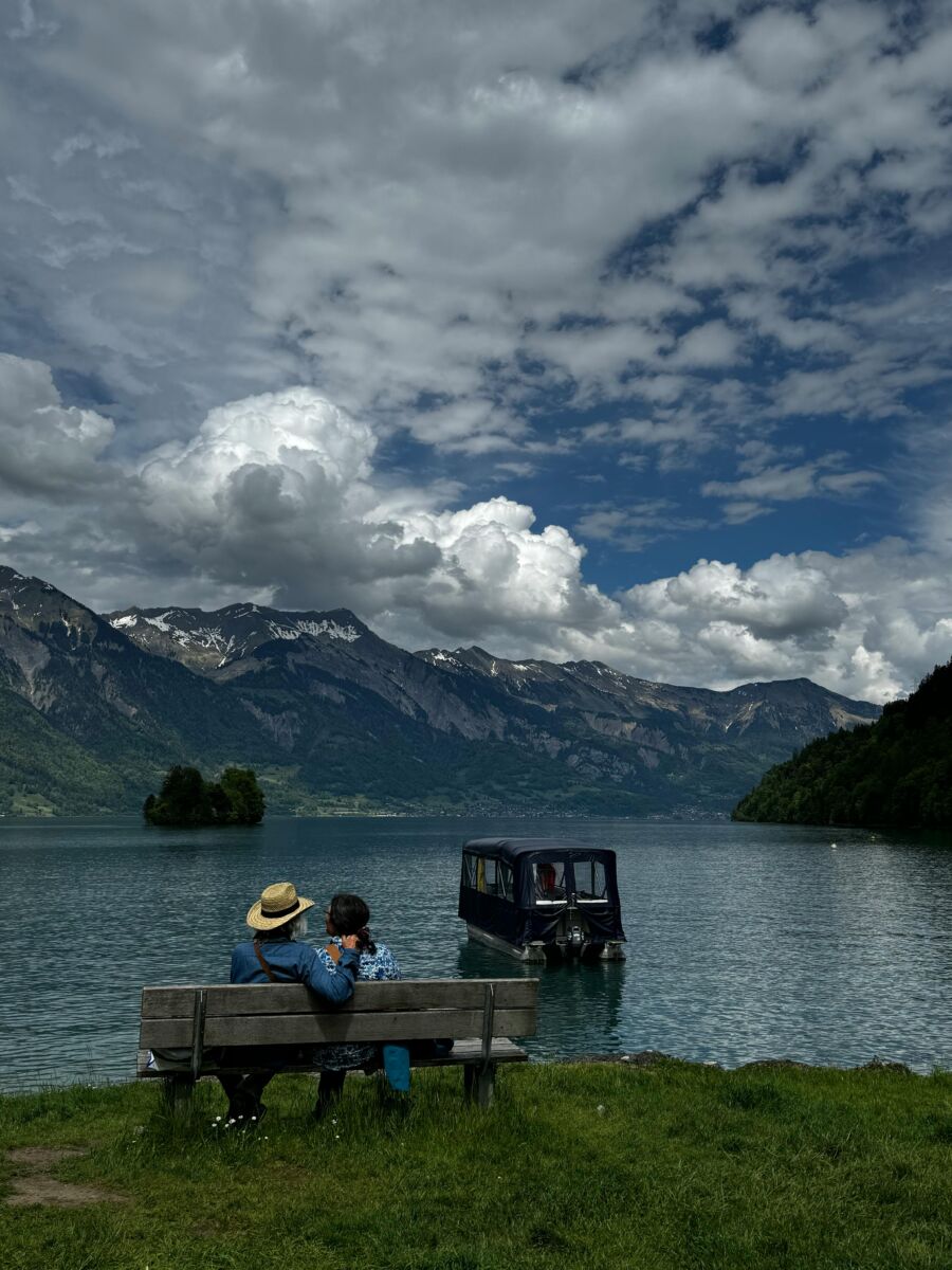 Couple with scenic view