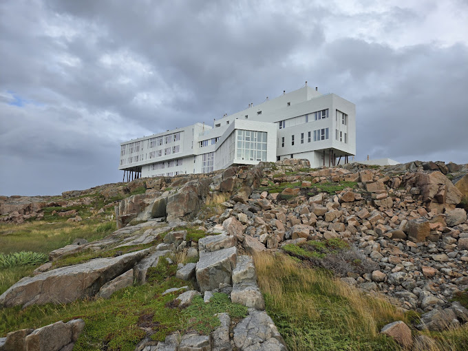 Exterior facade of Fogo Island Inn Canada