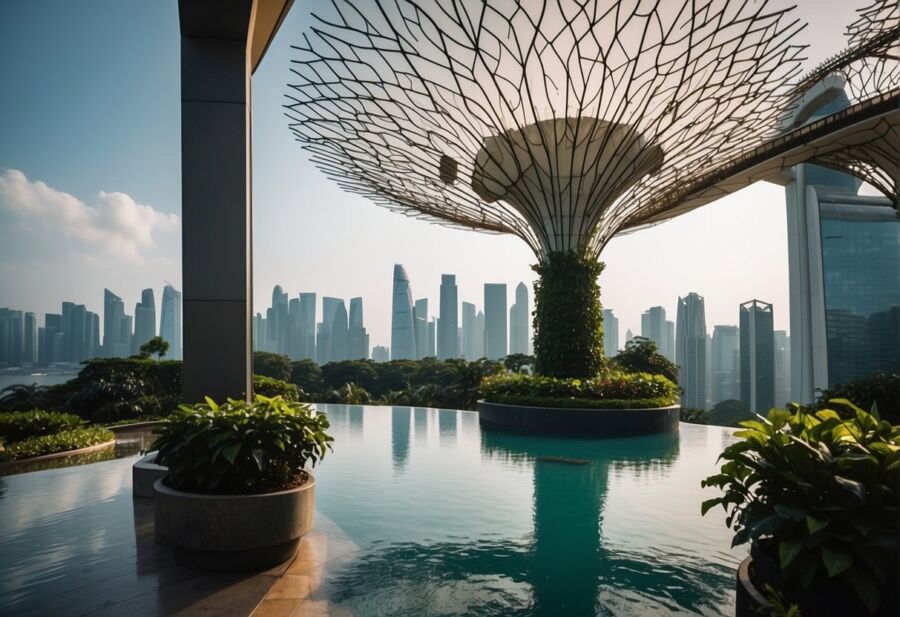 Gardens by the bay in Singapore