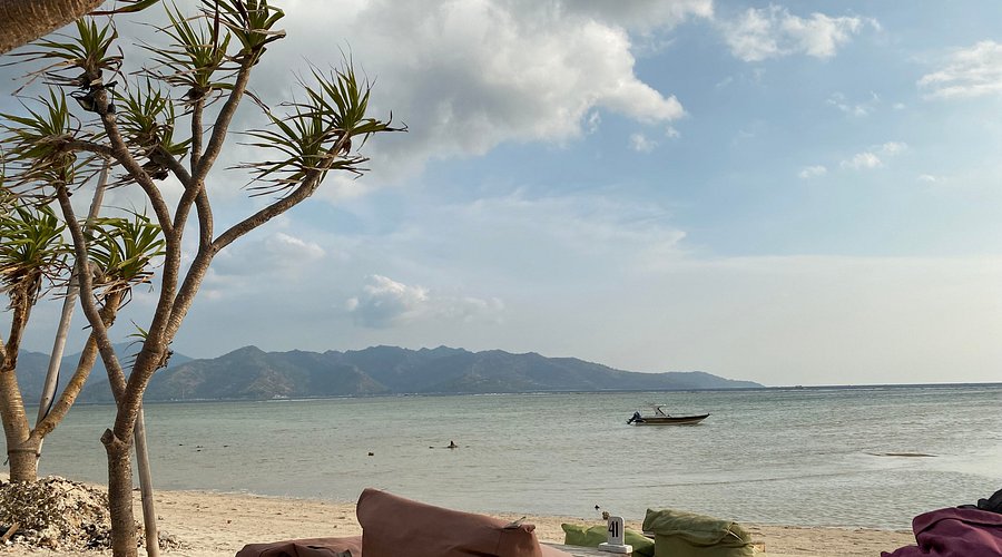 Scenic beach views at Gili Air island