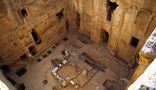 Top view of Gumusler Monastery