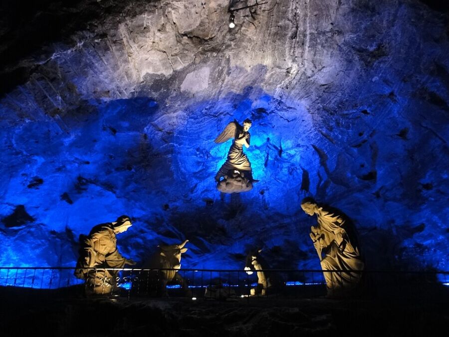 Holy Family Sculpture at Salt Cathedral