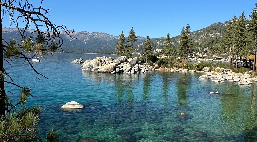 Clear lake waters at Incline Village