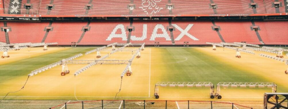 Inside the empty Johan Cruijff Arena