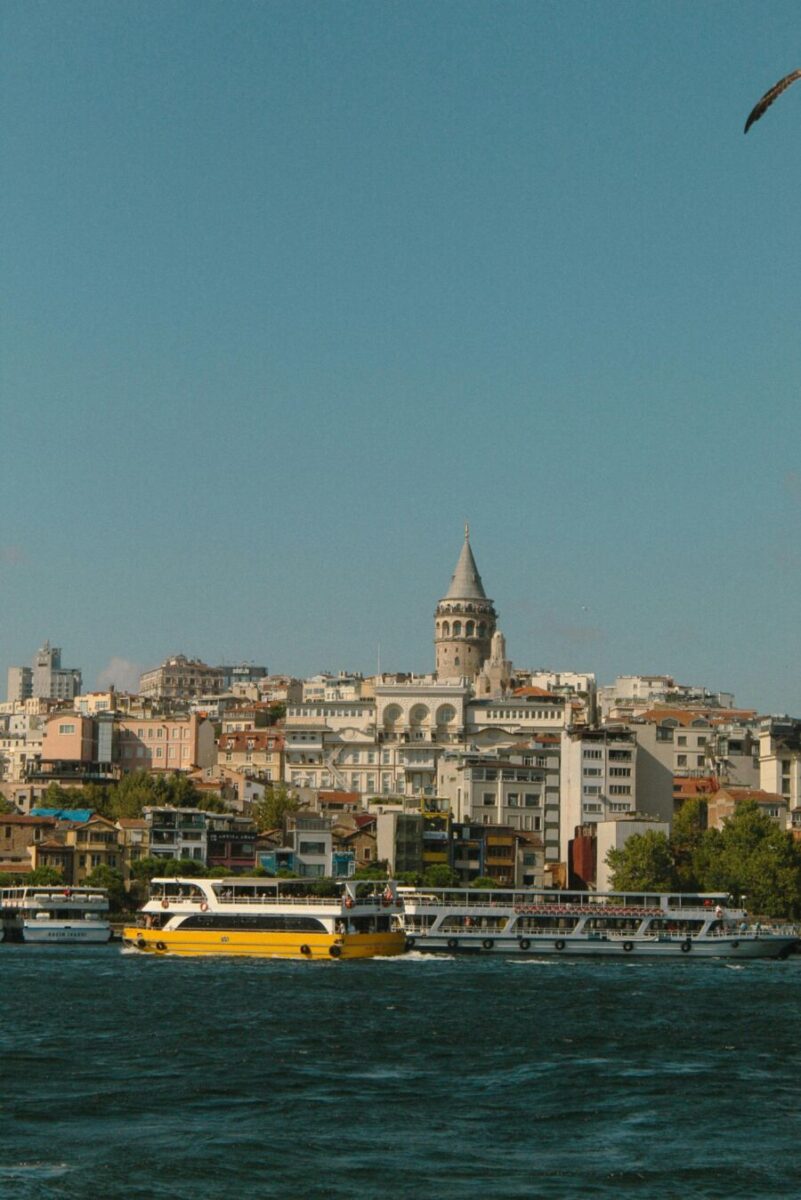 Karakoy during golden hour in Istanbul 