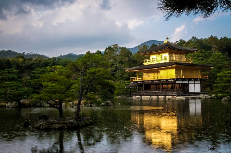 Kinkakuji Temple The Golden Pavilion in Kyoto, Japan