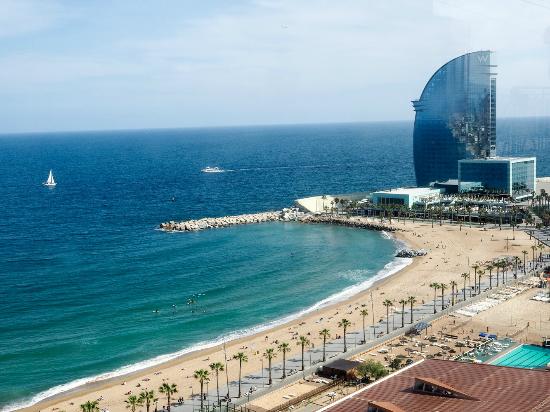 La Barceloneta beach in Spain