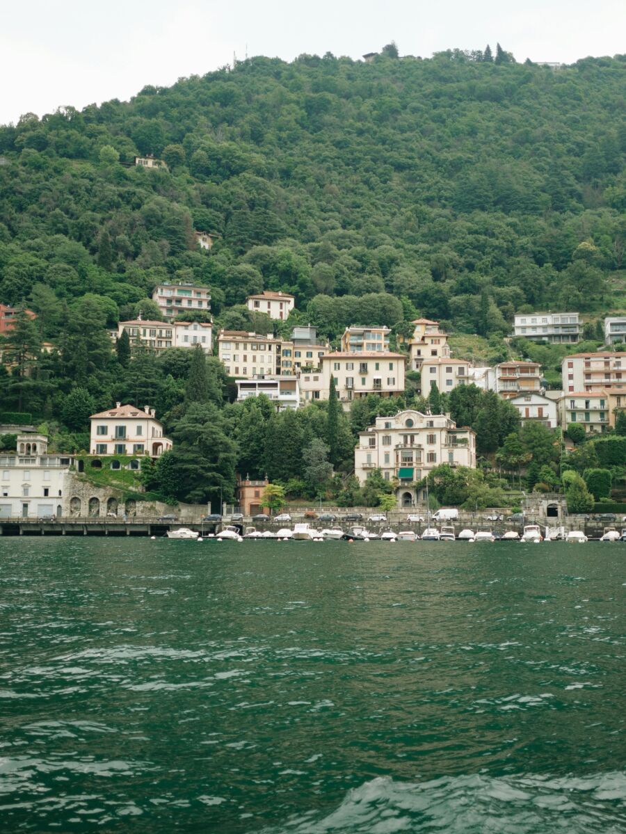 Old houses and ancient architecture surrounding Lake Bracciano