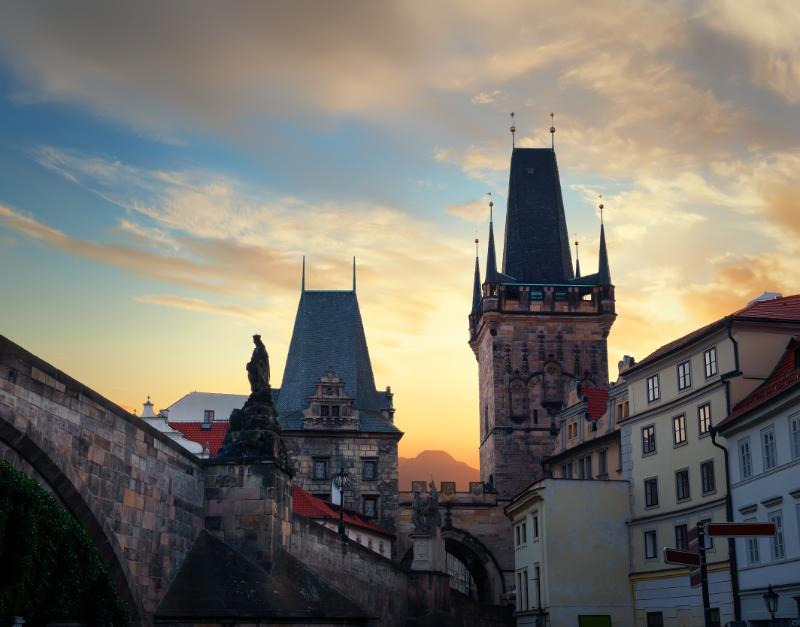 Lesser Town Bridge Tower in Prague