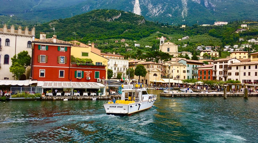 Sailboat docked at Malcesine