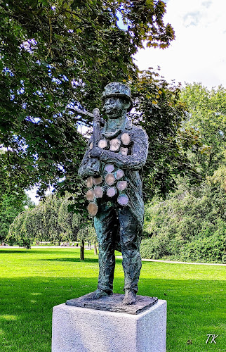 Man with Axe Sculpture