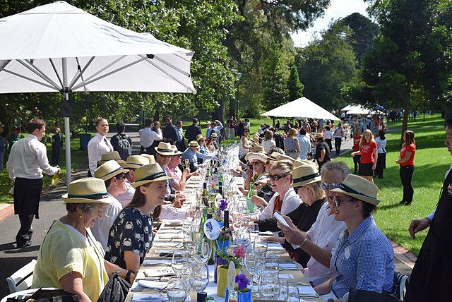 The World's Longest Lunch at the Melbourne Food and Wine Festival 2015