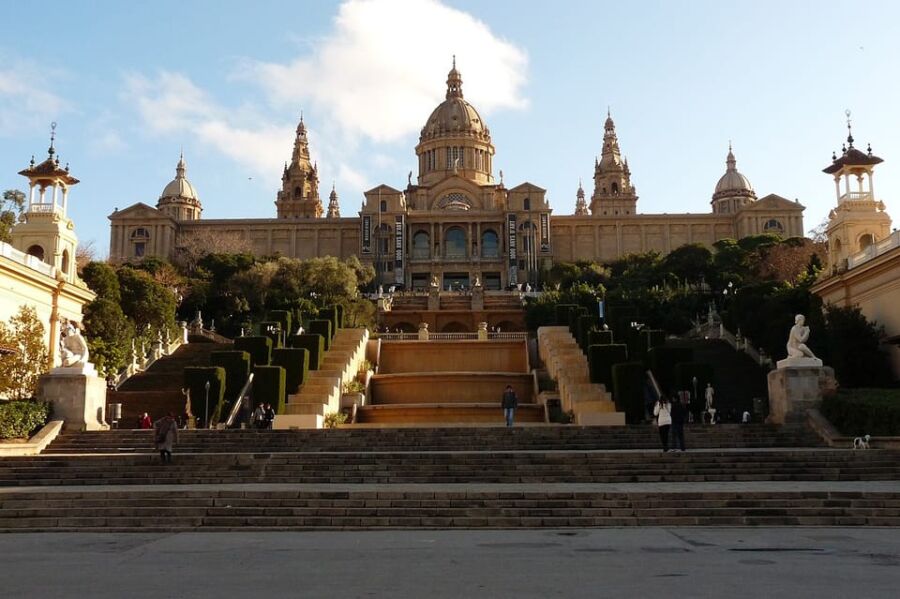 Montjuic landmark in Spain