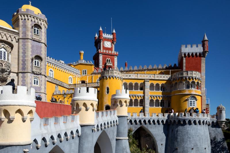 National Palace of Pena on a hill