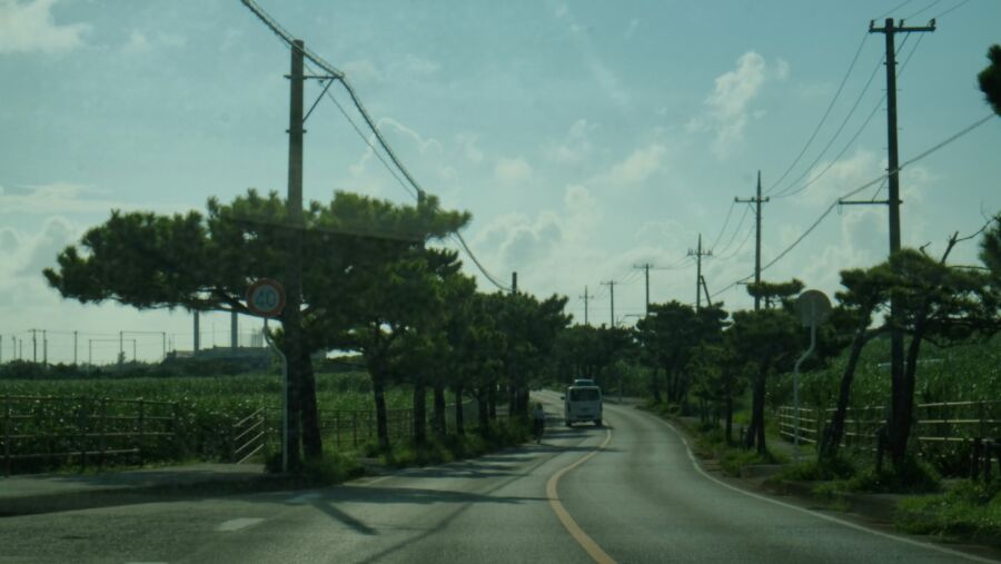 Quiet streets of Okinawa (Japan)