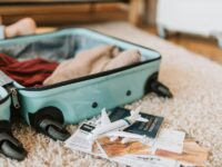 Packing suitcase for travel