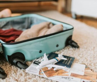 Packing suitcase for travel