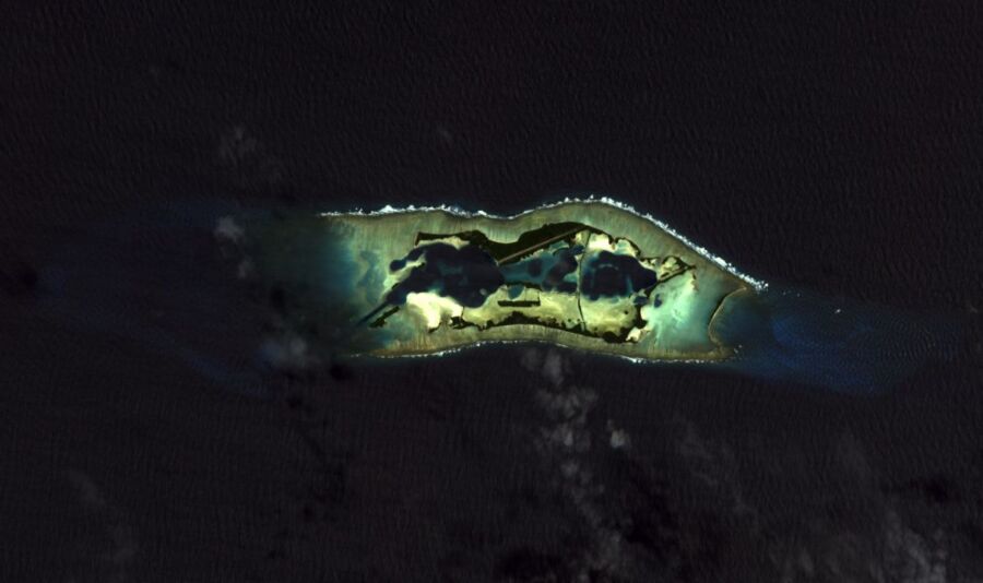 Satellite image of Palmyra Atoll, USA