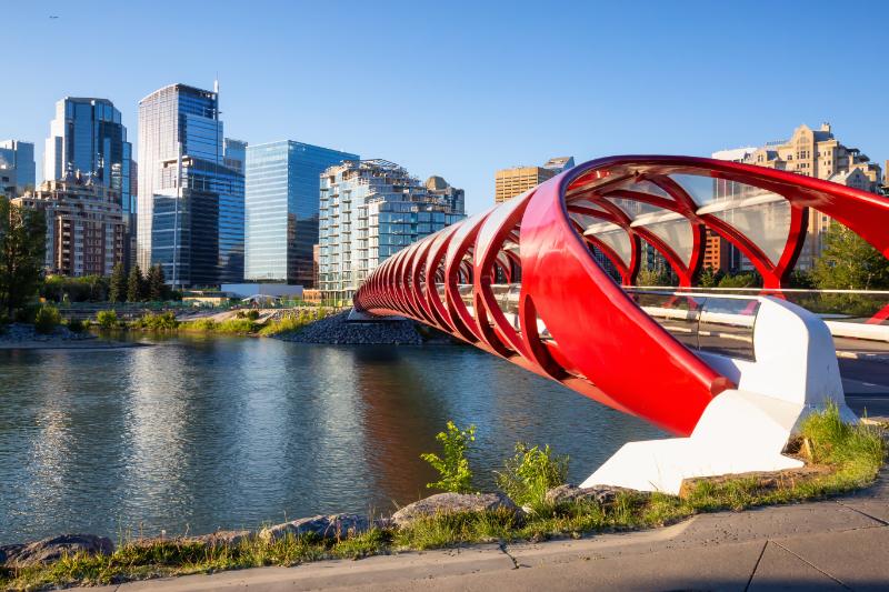 Peace Bridge in Canada