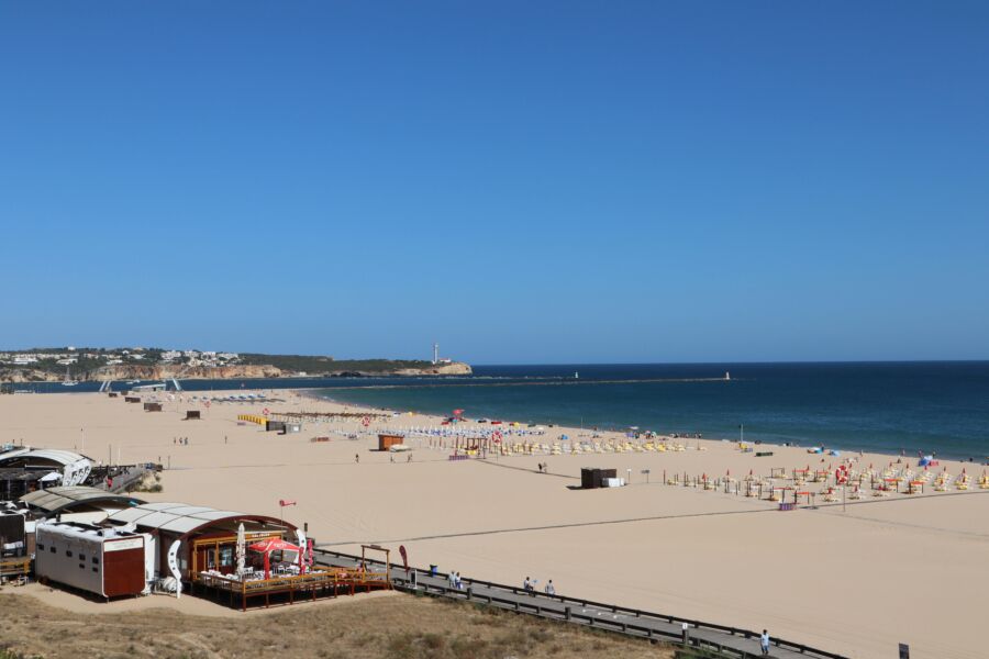 Portimao white beach in Portugal