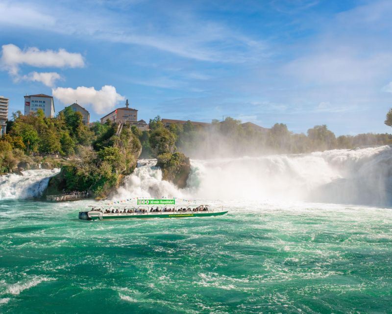 Rhine falls and boat tour in Switzerland