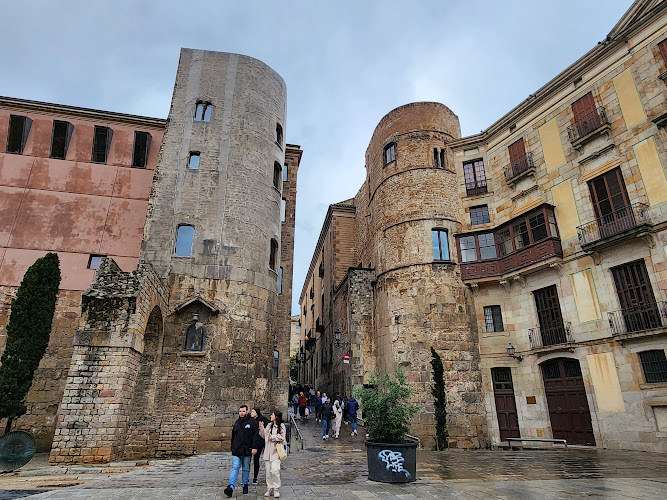 Roman city wall in Barcelona