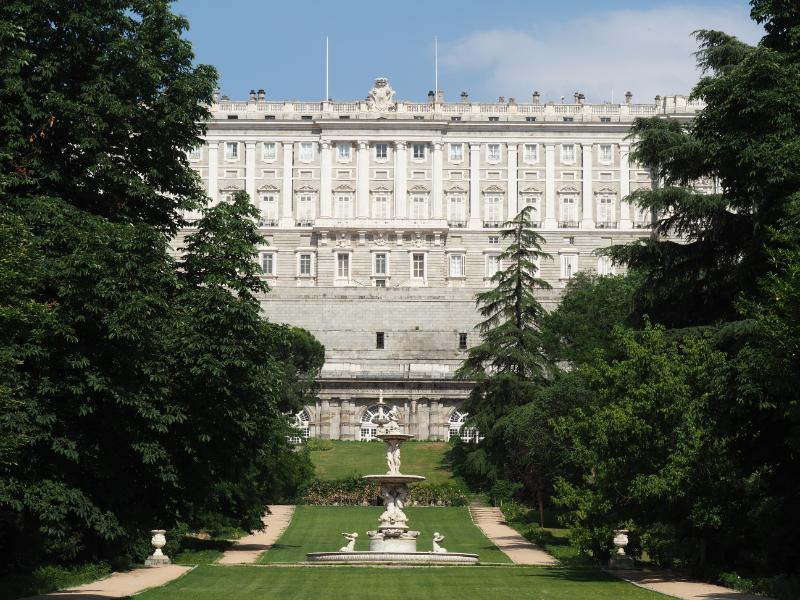 Scenic view of the Royal Palace of Madrid