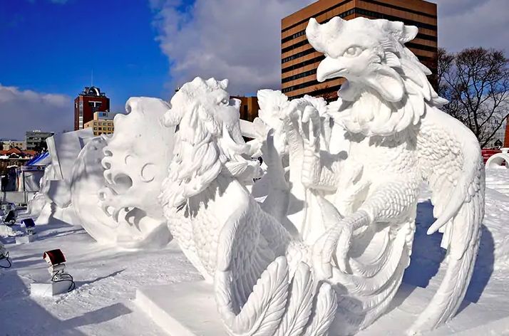 Ice sculptures at Sapporo Snow Festival