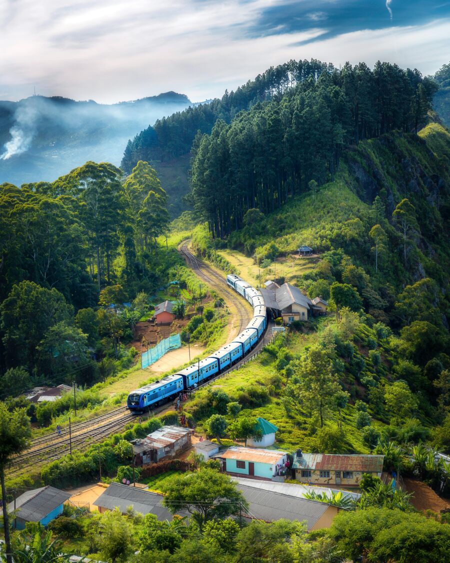 Scenic railroad in Negombo