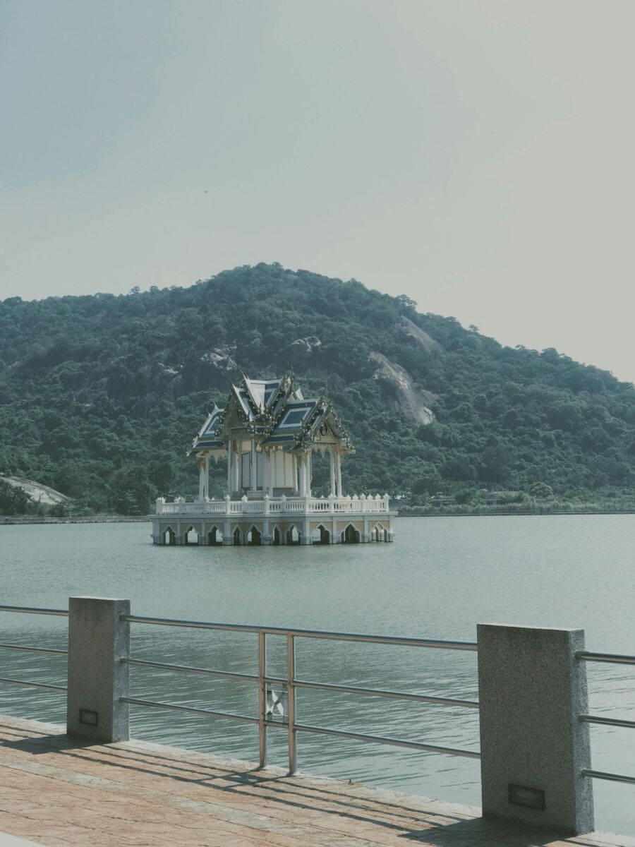 A shrine in the middle of the sea in Hua Hin