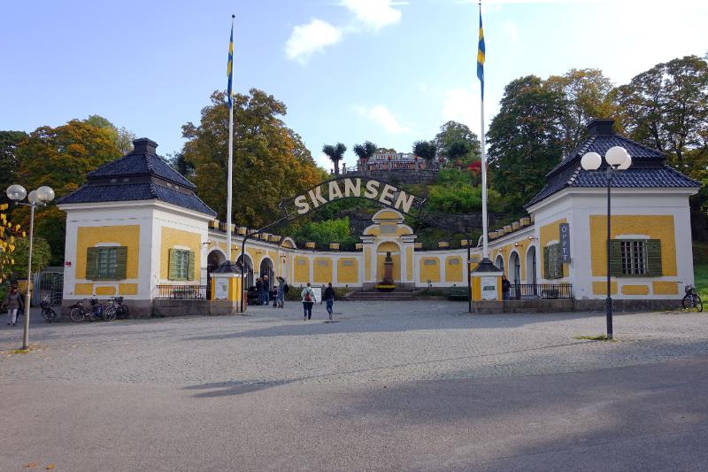 Entrance to the Skansen farm and musem