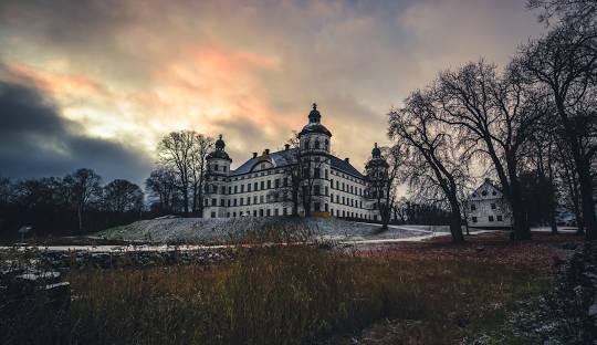 Skokloster Castle at dusk