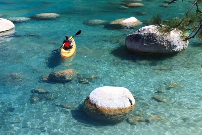 Man rafting over at South Lake Tahoe