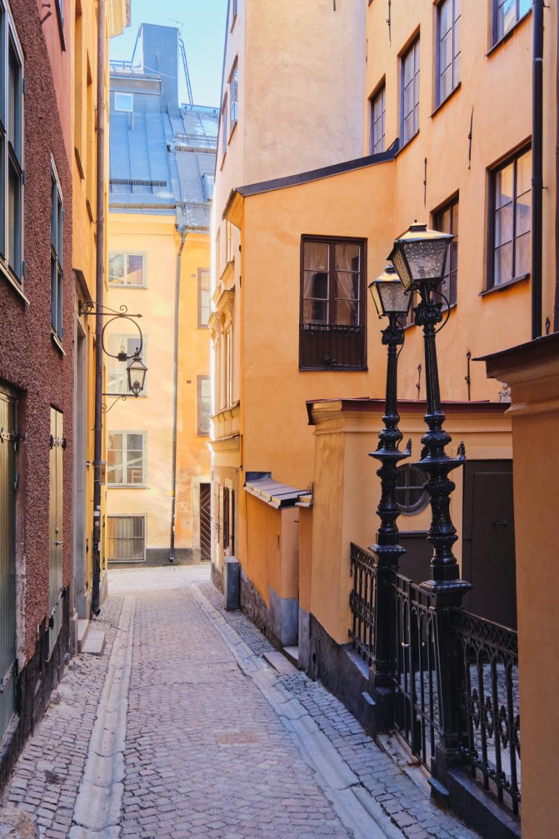 Stockholms narrowest street Marten Trotzigsgrand