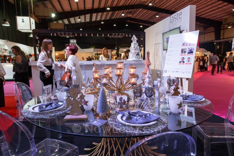 Table setting at Salon Du Chocolat