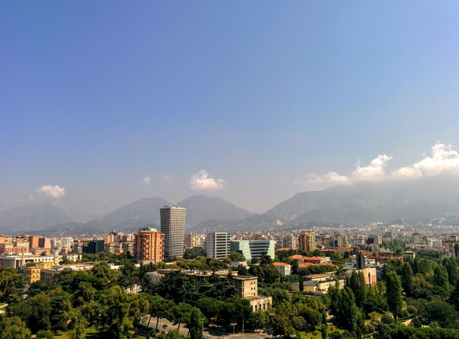 Tirana cityscape