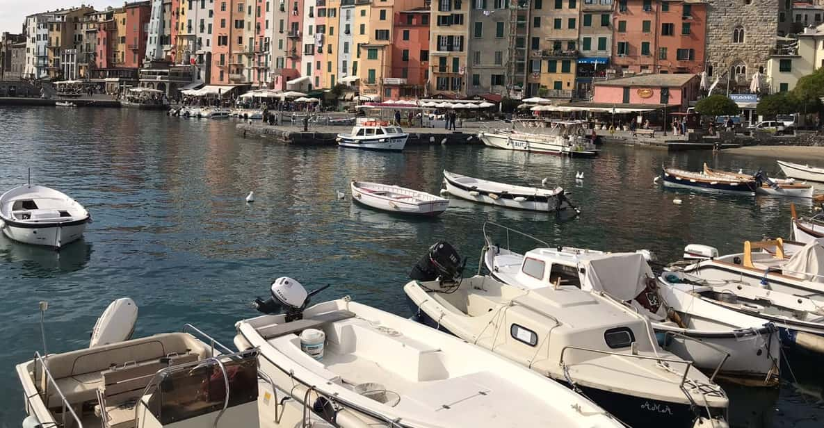 Boats on the waters of Vernazza